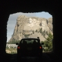 view of Mount Rushmore from a tunnel